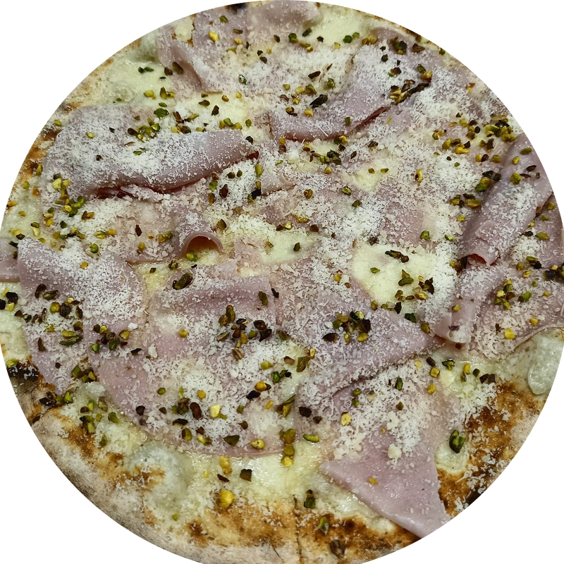 Chi Siamo Pizza bolognese con mortadella, mozzarella e impasto artigianale